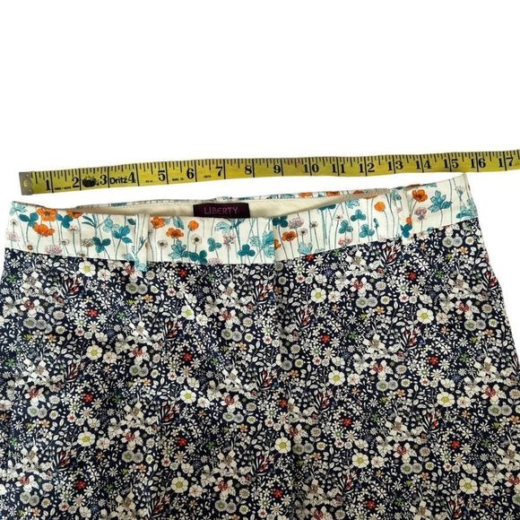 J Crew Liberty Women's Multicolor Floral 3/4 Sleeve Top And Pants Set M/4 NWOT - Picture 12 of 16
